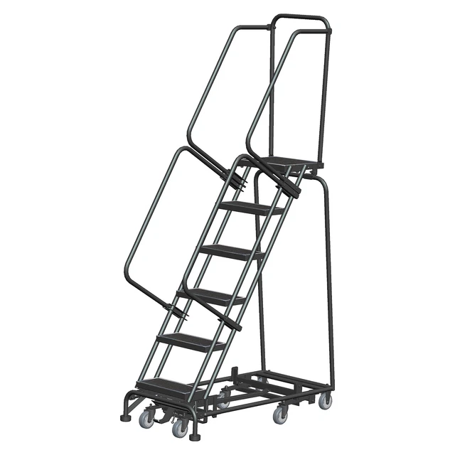 Ballymore Rolling Ladder Overall Height 93 in Steps 6 Cap 450 lb