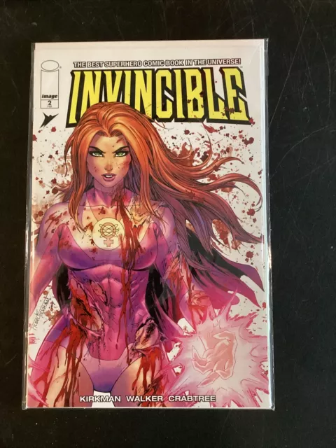 Invincible #1 Atom Eve FOIL Battle Damage Image Variant Comic Book