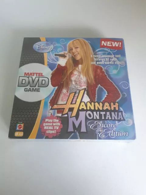 Disney Hannah Montana DVD Game Encore Edition Age 6+ New & Sealed Mattel Songs