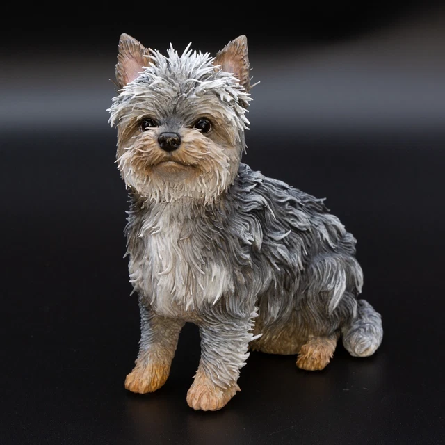 Yorkshire Terrier Sitting Urn/Figurine,