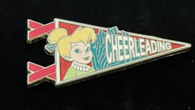 Disney pin Disneyshopping Tinker Bell Cheerleading Pennant Pin LE 250 NOC RARE