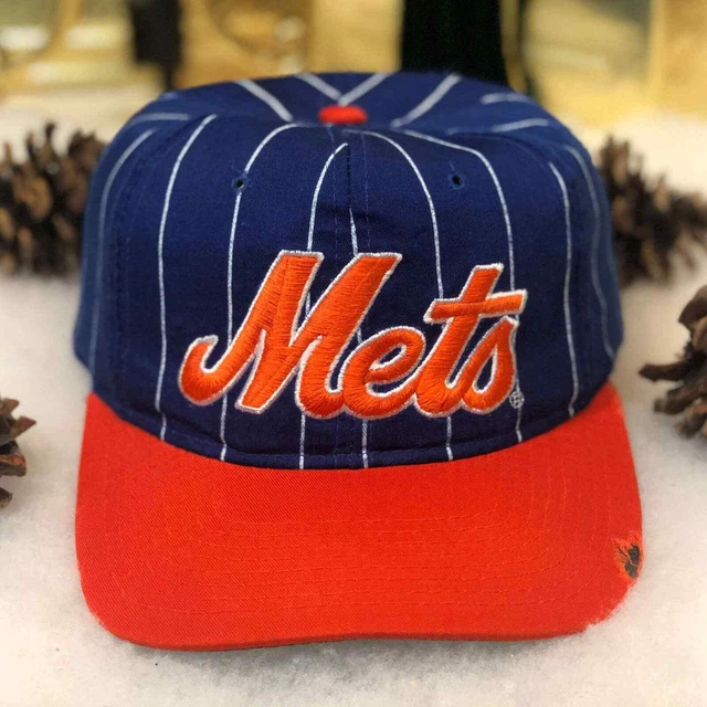 Vintage MLB New York Mets Starter Pinstripe 90s Baseball Twill Snapback Hat
