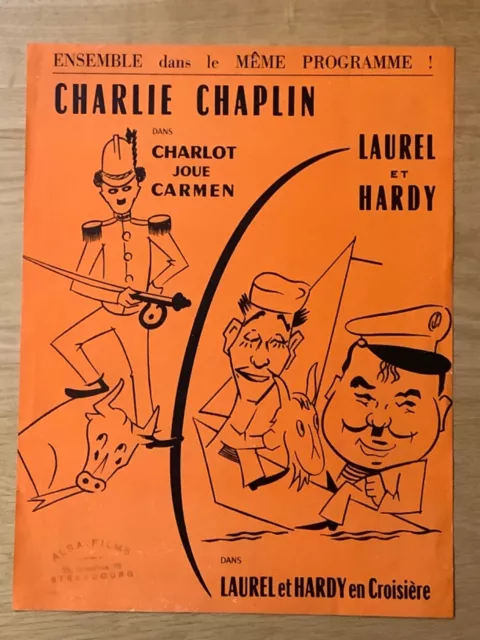 Dossier de presse » LAUREL ET HARDY EN CROISIÈRE -1940-CHARLOT JOUE CARMEN -1915
