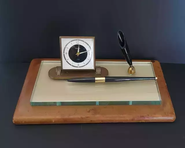 Orologio Da Tavolo Europa Con Portapenne Anni 50/50