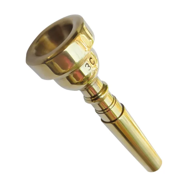 3C/5C/7C Professional Brass Trumpet Mouthpiece for Bach Gold Coated w/ Rich Tone