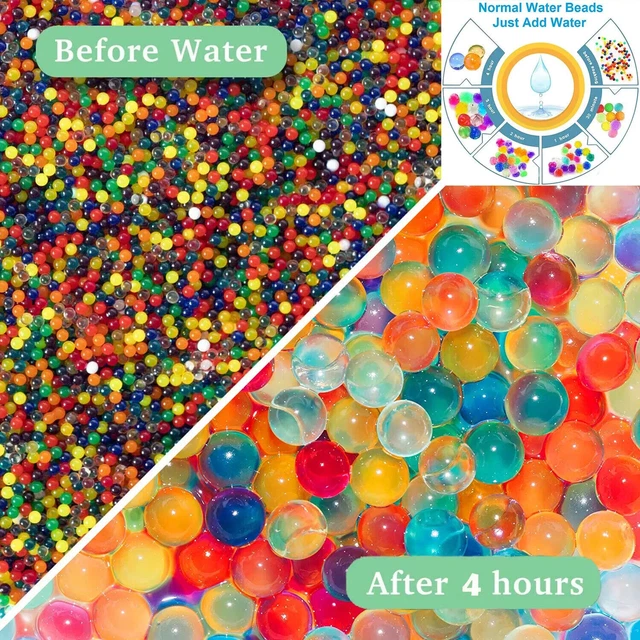 30,000pcs Multicolor Orbeez Water Beads – Vase Filler Crystal Gel Balls (Purple, UK Stock)