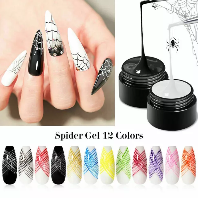 Spider Gel Vernis Élastique Dessin Peinture Soak Off Gel Uv Nail Art F