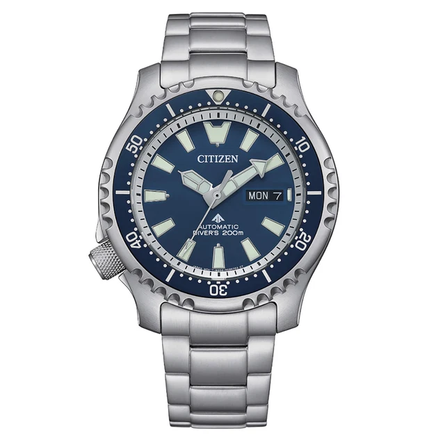 Montre Automatique Citizen Promaster Diver Fugu NY0161-63L – étanche 200 M, Cadran Bleu, Boîtier Acier – Neuve Avec étiquettes