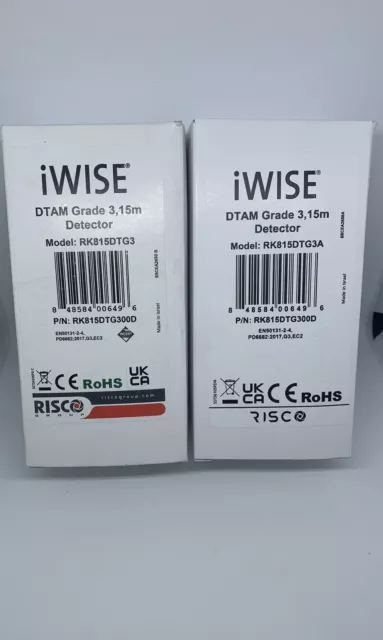 Detector de movimiento antienmascaramiento Risco iWise DTAM de doble tecnología (RK815DTG3) X5