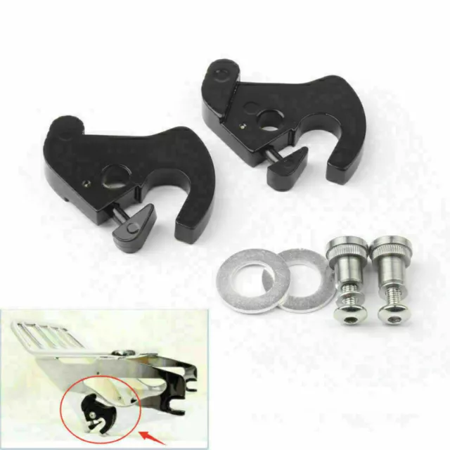 Rotary Latch Latches Kit With Locks For Hy Sissy Bar Luggage Rack Softail T9