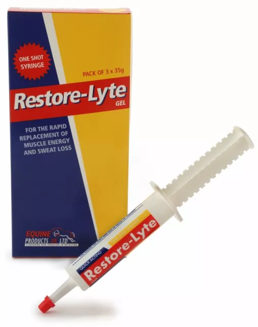 Equine Products Restore-Lyte Gel Horse Pony replace essential body salts & wa...