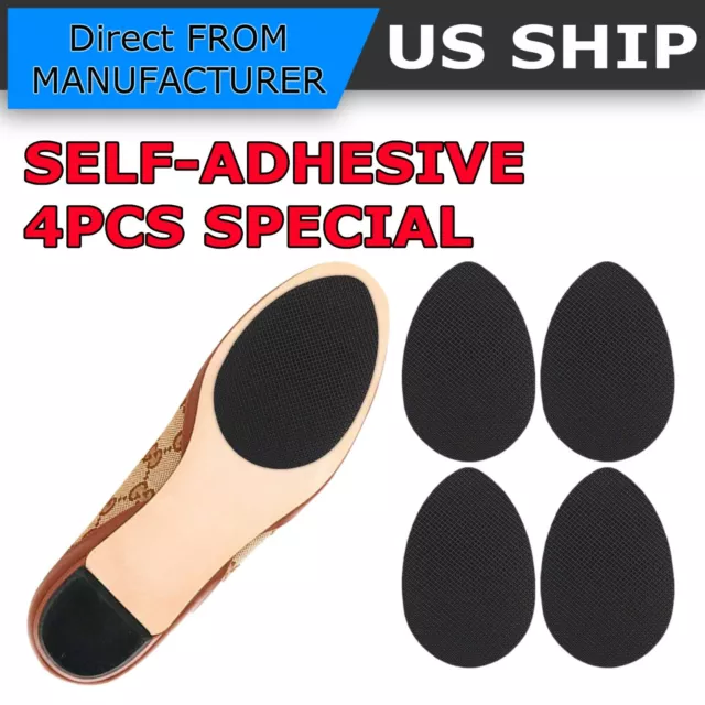 4PCS Anti-Slip Shoes Heel Sole Grip Protector Pads Non-Slip Cushion Adhesive