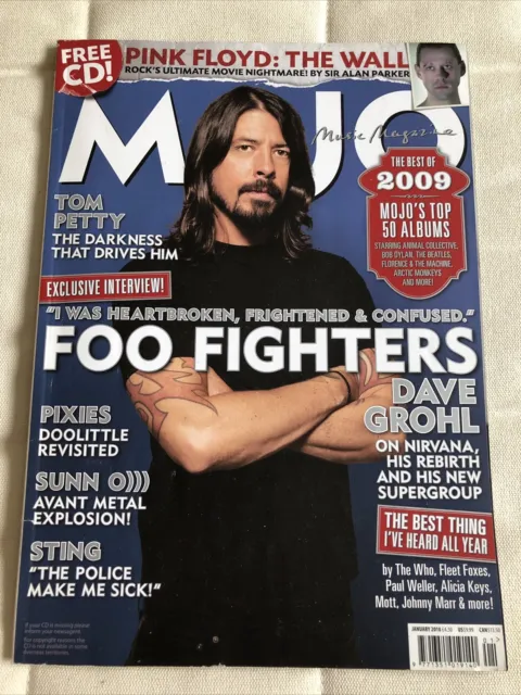 Mojo Magazine Issue 194, Pink Floyd The Wall Foo Fighters Pixies features