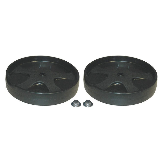 RUBBERMAID COMMERCIAL PRODUCTS FG9W27L10000 Rollout Wheel/Push Cap,PK2