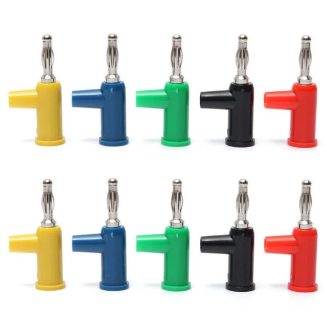 10 pz 4 mm spina banana rame nichel placcatura connettore elettrico adattatore saldatura