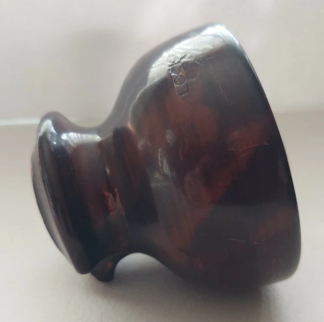 VINTAGE/ANTIQUE - Ceramic Brown Electric Pole Insulator By LOCKE USA - Top Rest 5