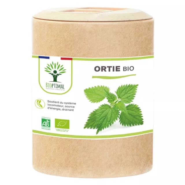 Ortie Bio - Complément alimentaire - Fabriqué en France - 200 gélules