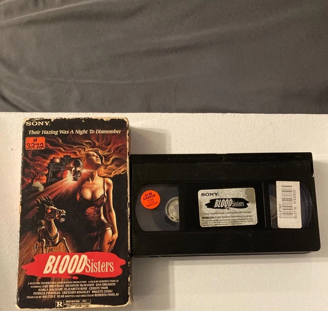 Blood Sisters VHS 1987 Sony Rare OOP Roberta Findlay Slasher Horror Cult HTF