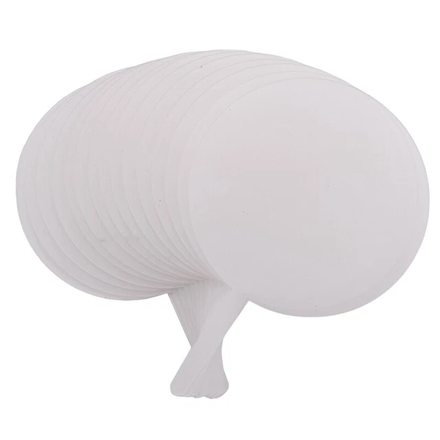 Semina torte acriliche, bianco, 15 pezzi, cerchio chiaro, fai da te, bu2590