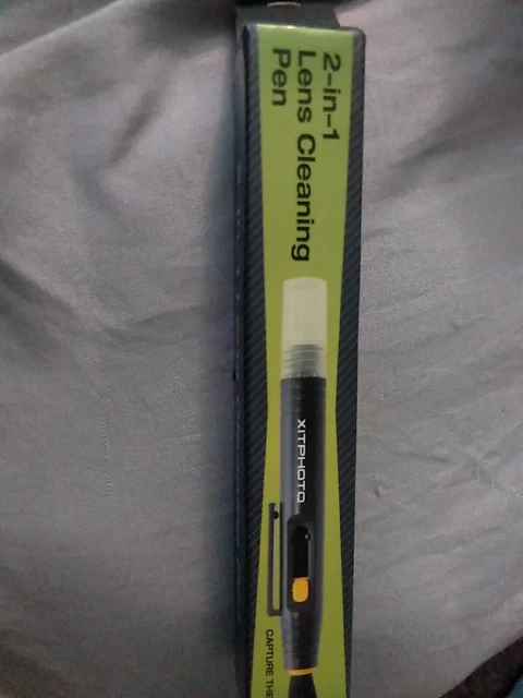 Pluma limpiadora de lentes 2 en 1 de alta calidad nueva en paquete para cámaras videocámaras lentes
