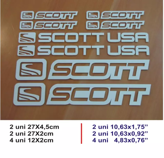 Sticker Adhesivo Pegatina Vinyl Decal Autocollant Aufkleber Adesivi   Kit Scott