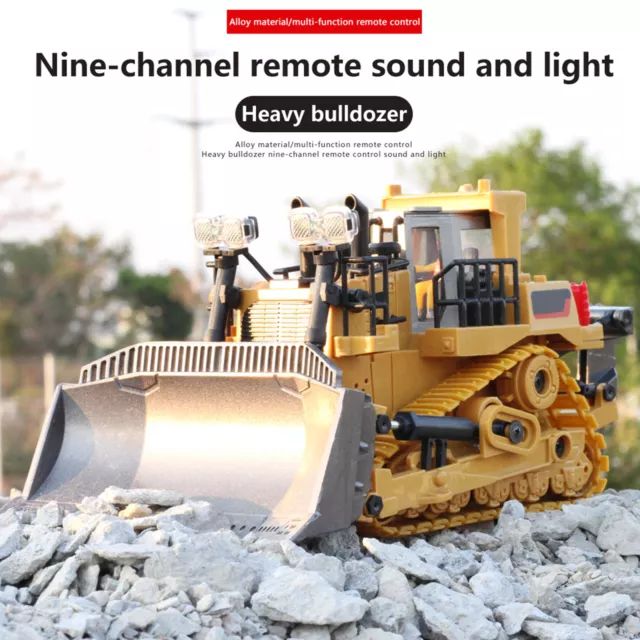 BC1031 Alloy Fernbedienung Bulldozer 1/24  Auto 2,4 GHz 9 Kanal Dozer W6W5