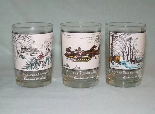 YOU CHOOSE Christmas 1978 Currier & Ives Arby's Collector's Series Glasses