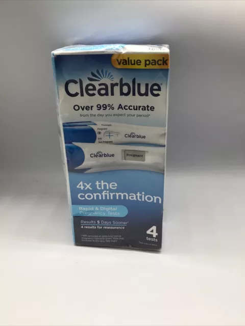 Clearblue Digital and Rapid Pregnancy Test - 4 Tests Exp 06/2025