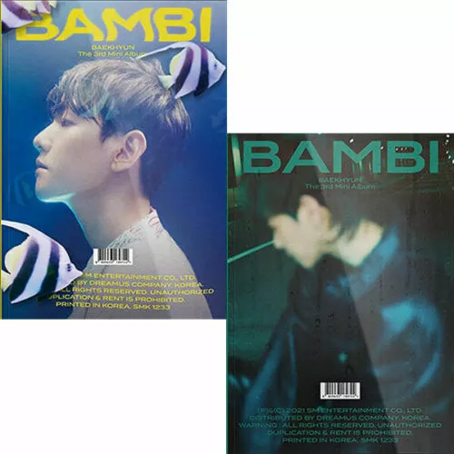 EXO BAEKHYUN BAMBI 3rd Mini Album PHOTO BOOK RANDOM Ver CD+Buch+3 Karte+etc