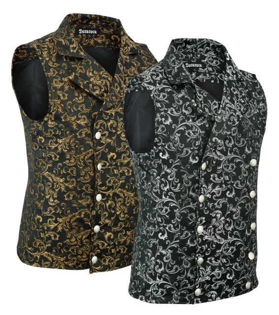Men's Double-breasted Vest Waistcoat Gothic Aristocrat Steampunk Victorian/SOA