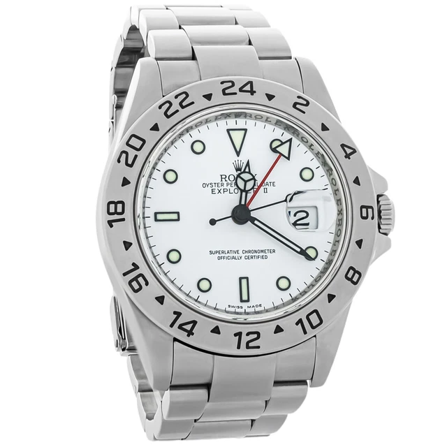 Rolex Explorer II White Polar Men Datejust Swiss Automatic Watch 16570 Rolex Explorer II White Polar Men Datejust Swiss Automatic Watch 16570
