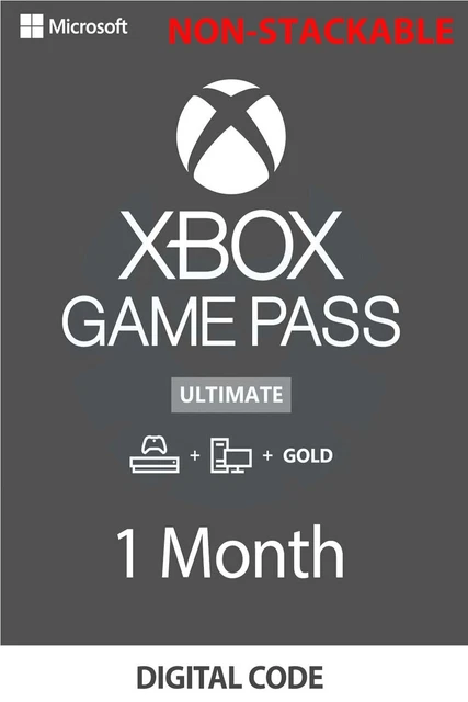 Xbox Game Pass Ultimate 1 mesi - NON IMPILABILE - Codice digitale Xbox Live IT