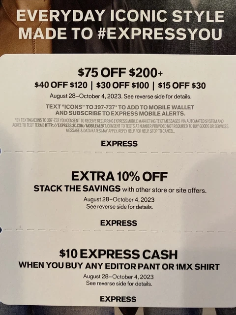 Express Coupons 75 OFF $200 Promo Code