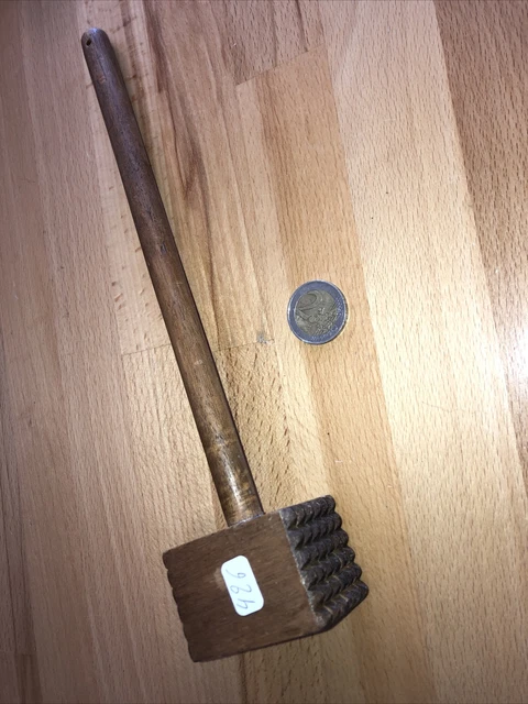 N°426 outillage outils anciens OLD TOOL HAMMER Outil ancien marteau Maillet bois
