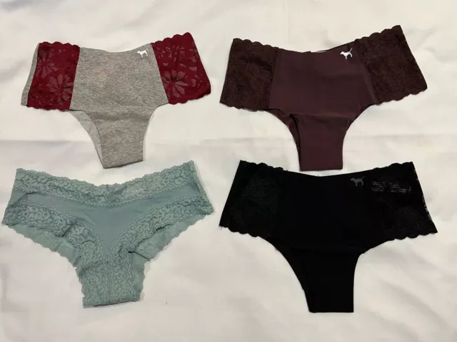 Victoria’s Secret PINK Range 4 - Pack No -Show Lace Cheekster Panty