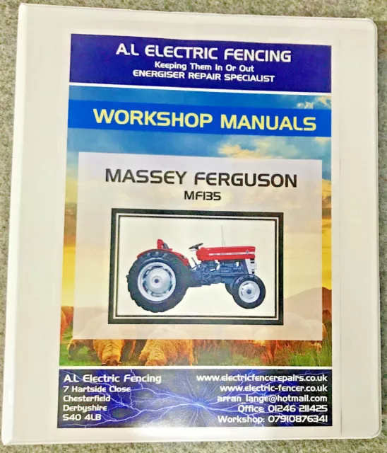 Massey Ferguson - MF135 Workshop Manual - Printed - FREE NEXT DAY DELIVERY