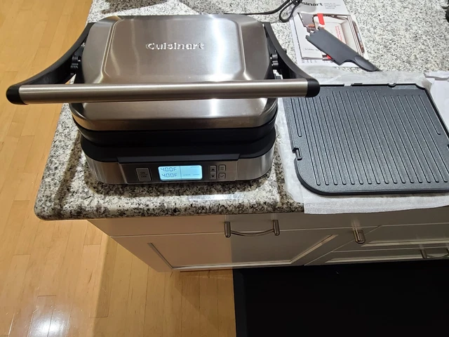 Cuisinart Smokeless Griddler Indoor Grill Panini Press  + Extra Plate -Free Ship