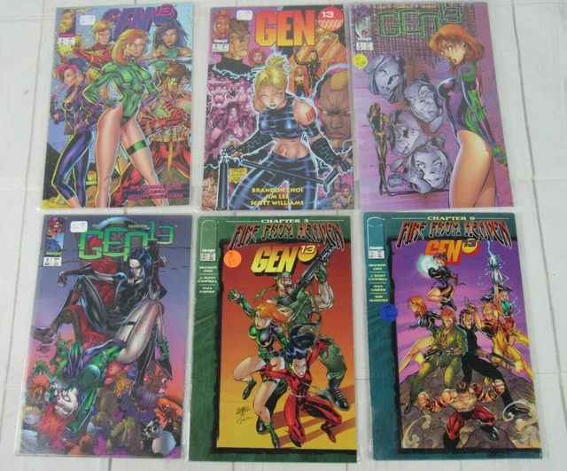 Gen 13 #6-11 1996 Image Comics Lot of 6 Comics