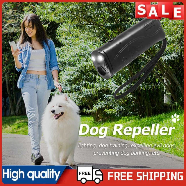 Dispositivo anti ladridos para perros con LED para accesorios domésticos para mascotas (negro A)