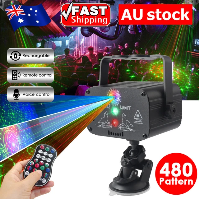 480Patterns Disco Lights RGB Laser Projector Stage Lighting KTV Club Party Light
