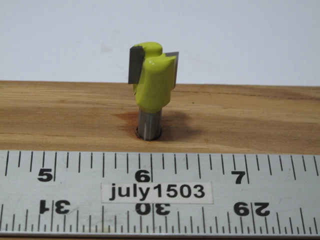 (1) NEW  1/2" D Hinge Mortising Carbide Tipped Router Bit 1/4" Shank 2 Flute zp