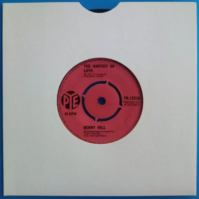 BENNY HILL - THE HARVEST OF LOVE / BAMba 3688       ORIGINAL UK 7'' vinyl single