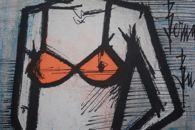 BUFFET Bernard : Le Bikini, LITHOGRAPHIE originale signée, MOURLOT, 1967 3