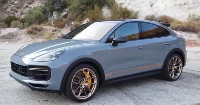Porsche Cayenne 2012-2023 Triple Stripe Door Decal Set Turbo GTS Matte GOLD