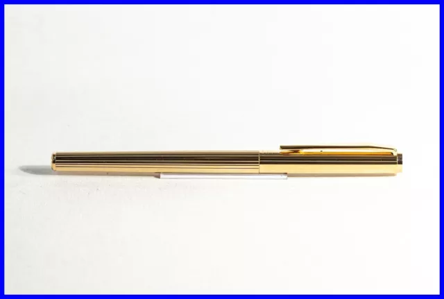 1980s NOS MONTBLANC NOBLESSE Rollerball Pen 23K GOLD plated FRESH black refill