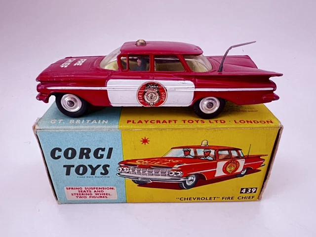 Corgi Toys 439 - Chevrolet Fire Chief - Miniature Collection Très Bon état