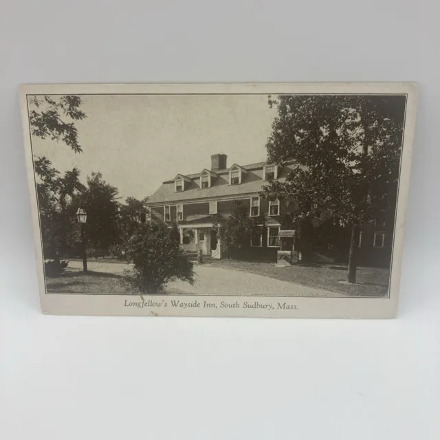 Vintage Postcard Longfellow’s Wayside Inn, South Sudbury, Massachusetts