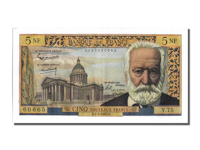 [#202226] Billet, France, 5 Nouveaux Francs, 5 NF 1959-1965 ''Victor Hugo'', 196