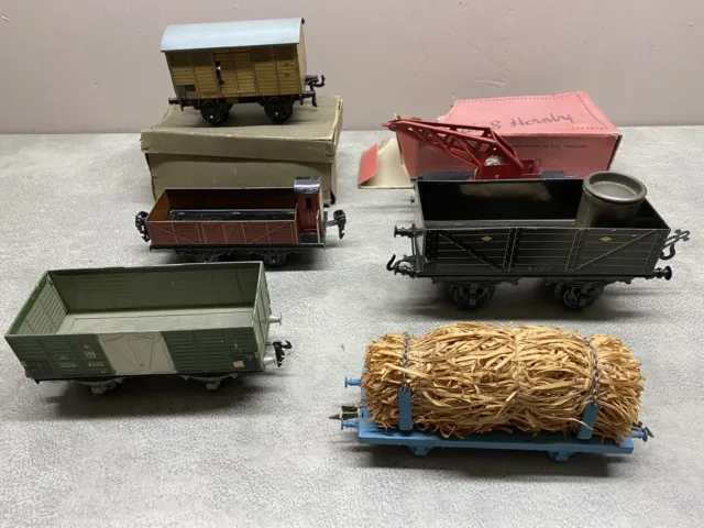 lot ferroviare ancien wagon grue tombereau DC Hornby GB