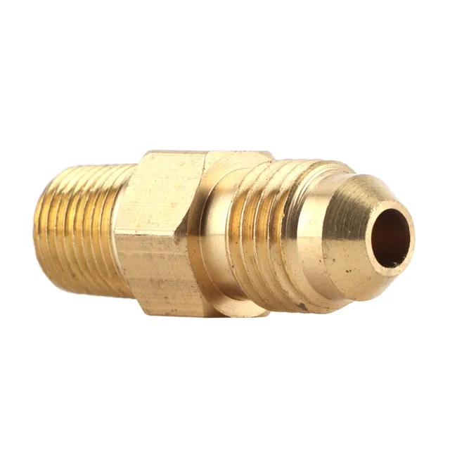 Brass Oil Gas Fitting Coupler Straight AN4 Male To 1/8in Male NPT Adaptor Conn